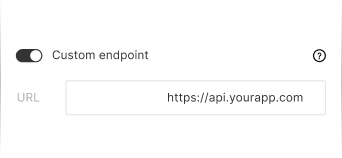 Custom Endpoint UI